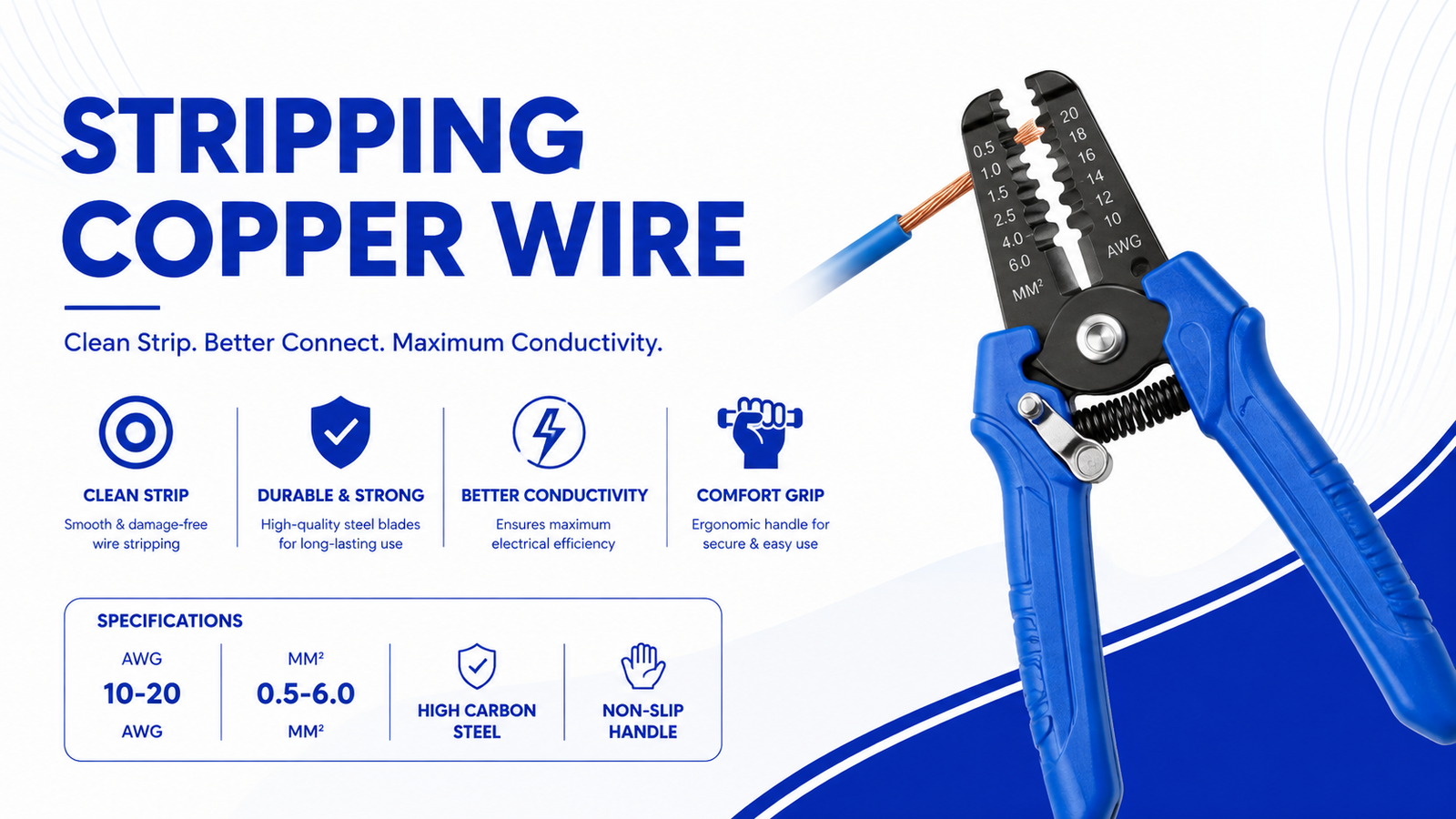 Stripping copper wire for scrap